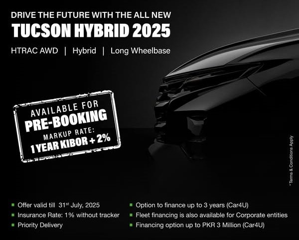 Hyundai Tucson Hybrid: Easy Installment Plan and Exclusive Offers in Pakistan